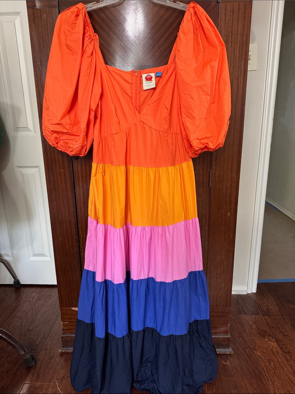 NWOT Anthropologie FARM Rainbow Dress